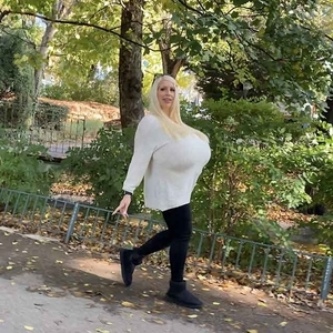 Biggest boobs visiting Vienna which is one of the most beautiful cities ever