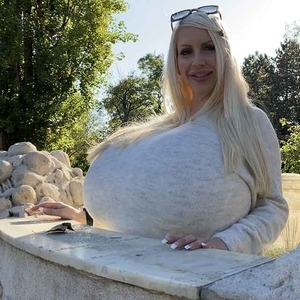 Biggest boobs visiting Vienna which is one of the most beautiful cities ever