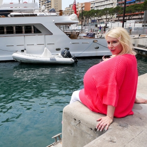 Beshine and the worlds biggest boobs in Monte Carlo