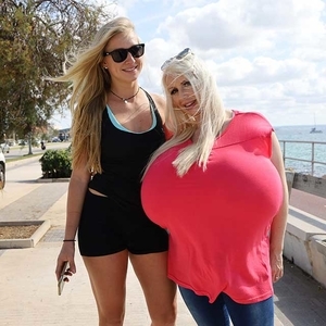 Largest breasted world traveler Beshine